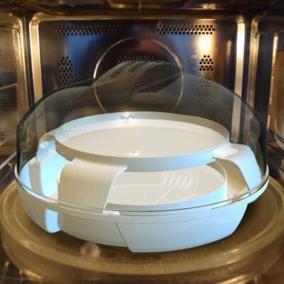 “The Dome”; Microwave Hydroware Cookware, Sterilizer, Respiratory Steamer 3 piece set